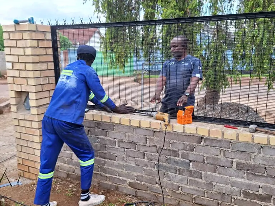 Clearview on walls installed by CSO in Redcliff, Kwekwe